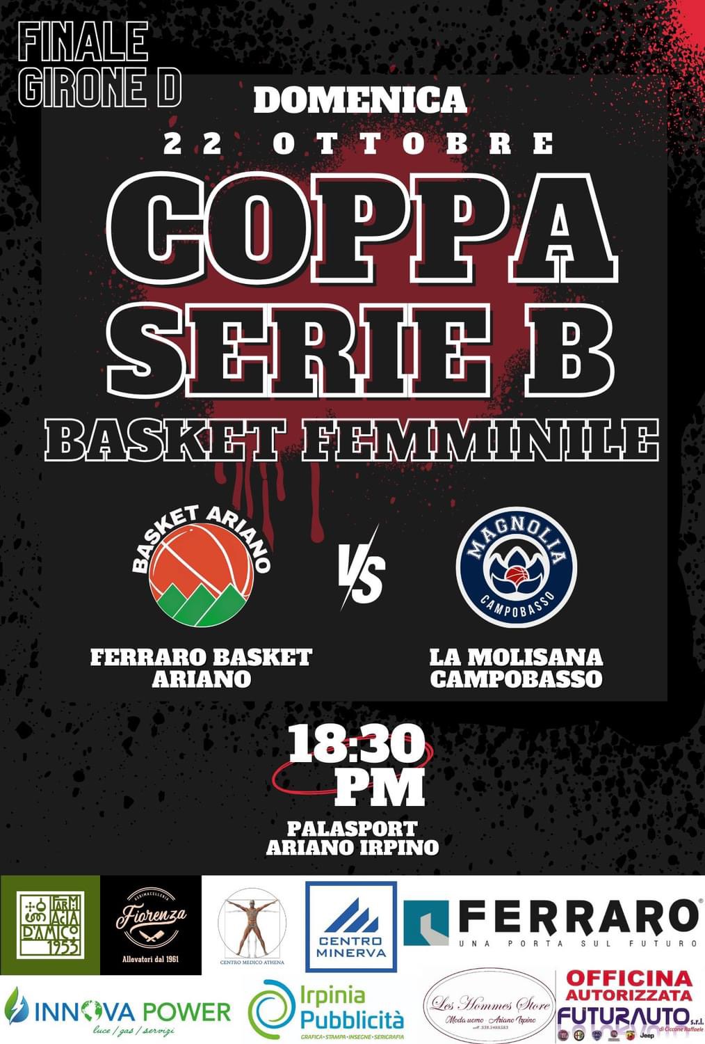 Ferraro Group Basket Ariano per la Coppa Basket Femminile - finale girone D